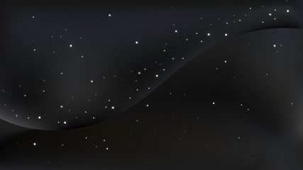 Fototapeta na wymiar 黒のグラデーションの美しい星空、宇宙の背景グラフィック素材