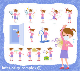 flat type mask Pink clothing girl_complex