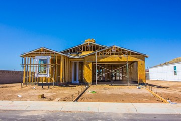 New Construction Of Single Family Home