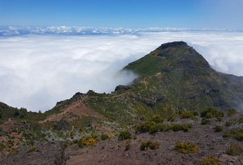 Wanderweg zum Pico Ruivo, Madeira