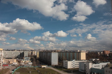 clouds over the city