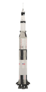 Saturn V Rocket Isolated