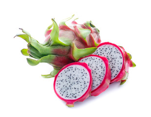 Dragon fruit isolated on white background