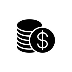 Vector icon dollar. money illustration sign collection. cash symbol.
