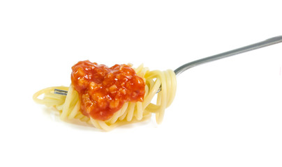 Spaghetti noodles  isolated background