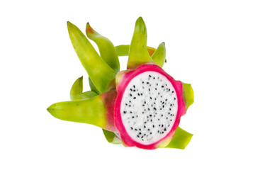 dragon fruite isolated on white