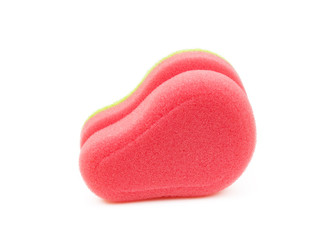 Sponge for dishes isolated on white background