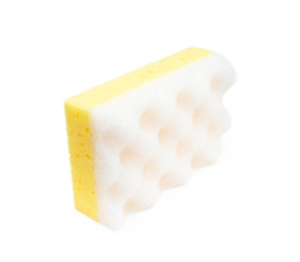 Sponge for dishes isolated on white background
