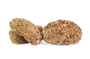 Bread isolated on white background