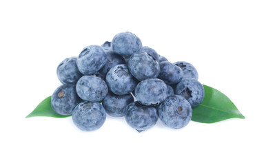 blueberries isolated on white background