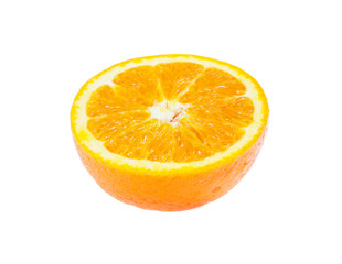 Orange fruit isolated on white background