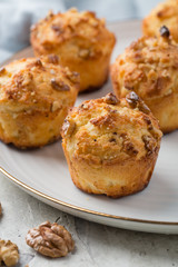 Tasty muffin closeup