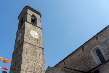 Fototapeta na wymiar Historic tower at Bagno di Romagna, Italy