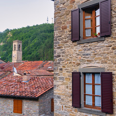 Historic town of Bagno di Romagna, Italy