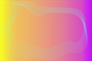 Abstract background with a frame of lines in the form of a wave. For cards and invitations.