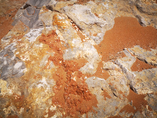 Wet sand as a texture.