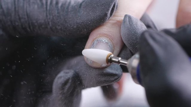 Nail polishing before applying gel shellac