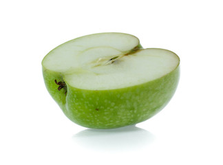 Green apple, isolated on white background