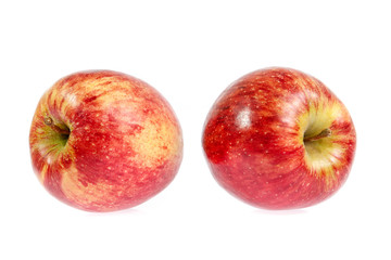 red apple isolated on white