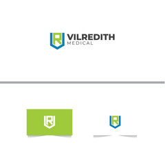 Fototapeta premium Letter V and R Modern Logo Design Template