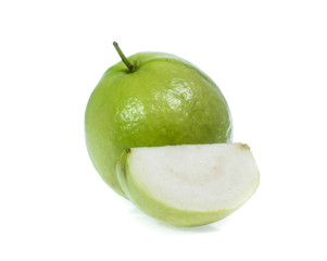 Guava isolated on white background
