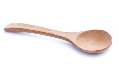 Wooden Spoon isolated on white background