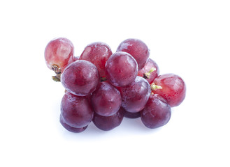red grape isolated on white background