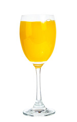 clipping path orange juice isolated on white background