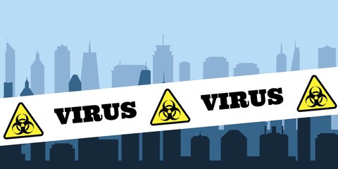 Virus pandemic city