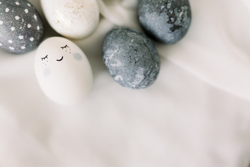 Fototapeta na wymiar easter eggs on a white background