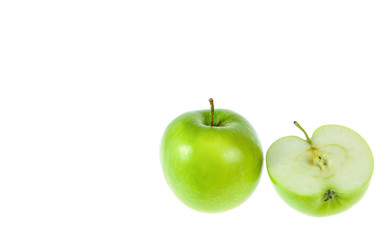 Green apple, isolated on white background