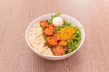Image of salad with fresh ingredients