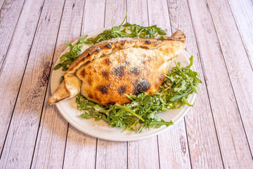 Typical Italian calzone