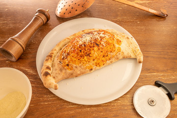 Typical Italian calzone
