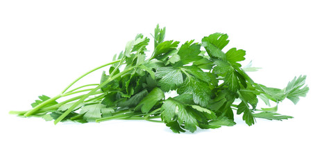 Parsley herb isolated on white background