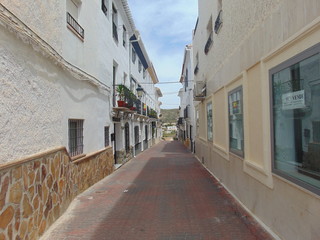 Imágenes de las calles del pueblo Albanchez, de Almería.