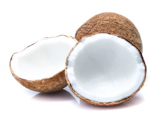 coconuts isolated on  white background
