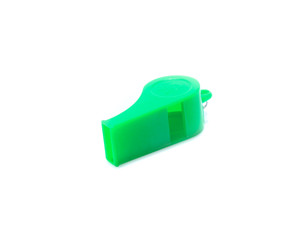 sport whistle isolated on white background