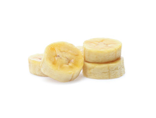 Banana isolated on the white background