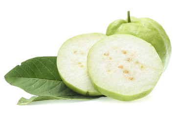 Fresh guava isolated on a white background