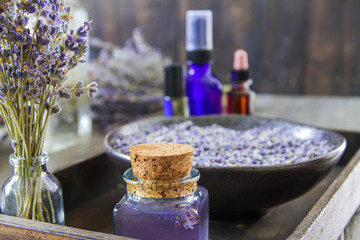 Obraz na płótnie Canvas Lavender natural cosmetics