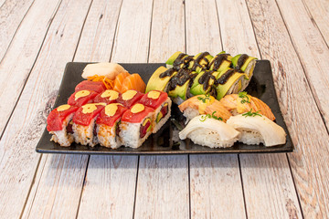 mixed sushi tray