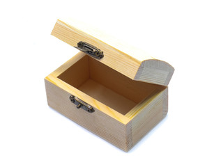 wood box isolated on white background