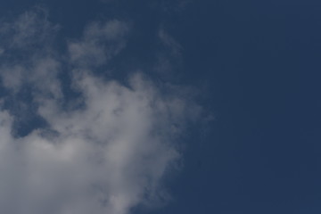 Blue Sky with White Clouds, Nature Background.