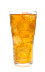 Iced tea  isolated on white