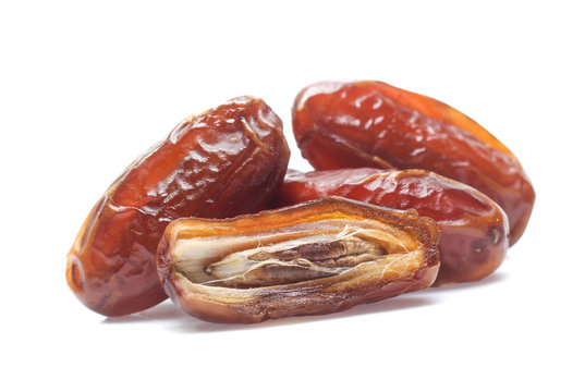 Dates isolated on white background