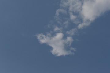 Blue Sky with White Clouds, Nature Background.