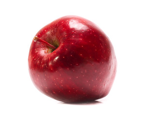 red apple isolated on white background
