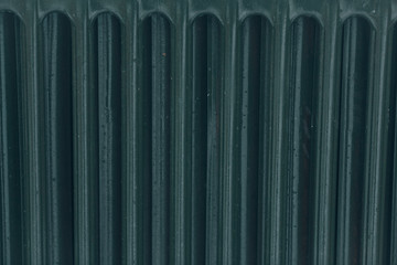 Radiator grille of a vintage antique truck. Old soviet military army truck close-up.