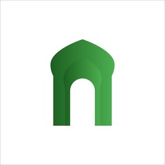mosque colorful vector illustration isolated